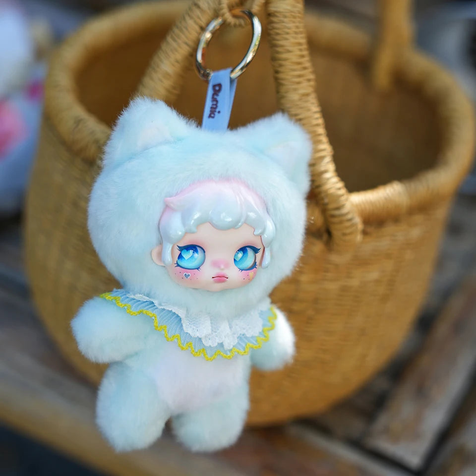Blind Box Keychain Cute Heartbeat Whisper Dumia Maytree Doll Cute Collectible Kawaii Surprising Box Plush Toy Figure Kid Gift