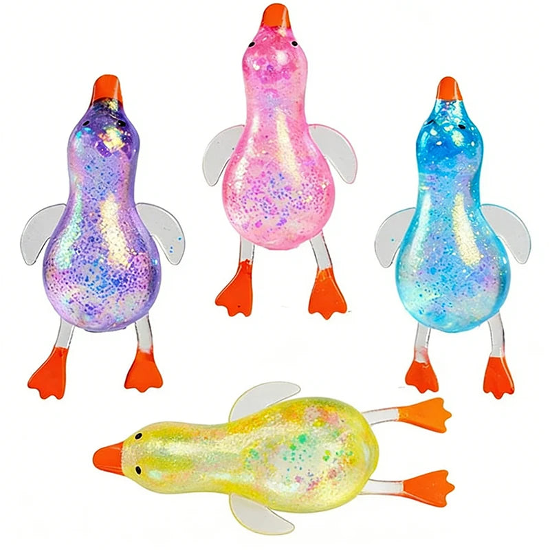 Cute Slow Rebound Stress Relief Ball Maltose Aurora Duck Squeeze Toy Decompression Stretch Toy for Adults And Children Gift