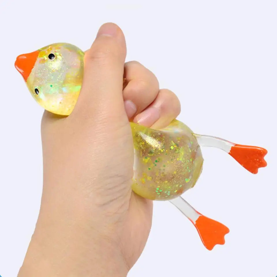 Cute Slow Rebound Stress Relief Ball Maltose Aurora Duck Squeeze Toy Decompression Stretch Toy for Adults And Children Gift